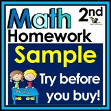 Math Homework for 2nd Grade - Free Sample