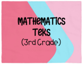 Math I CAN Posters (3rd Grade TEKS)