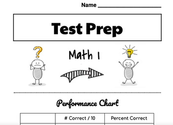 Preview of Math I End of Course Exam TEST PREP package