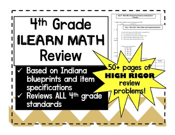Preview of ILEARN Math Review - 4th Grade