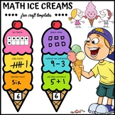 Math Ice Creams Day Free Summer Math Craft End of the Year