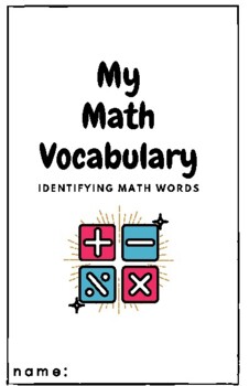 Preview of Math Identifying Words