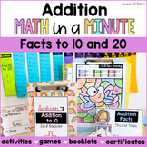 Simple Addition Within To 10 20 Math Facts 1st 2nd Grade Practice Worksheets