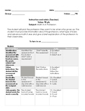 Math In A Profession (Rubric)