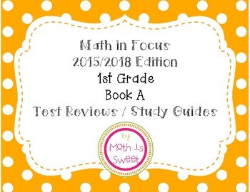 Preview of Math In Focus - 1st Grade -Test Reviews for Book A (Chapters 1-9) BUNDLE!