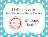 Math In Focus - 5th Grade -Test Reviews for Book A (Chapters 1-7 & BOY) BUNDLE!