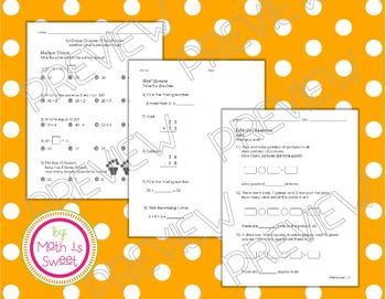 Preview of Math In Focus -Grade 1- Chapter 13 (Add/Subtract to 40) Review/Study Guide/Test
