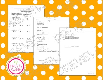 Preview of Math In Focus -Grade 1- Chapter 14 (Mental Math) Review/Study Guide/Test