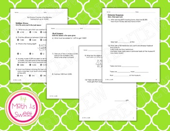 Preview of Math In Focus - Grade 3 - Chapter 4 (Subtraction up to 10,000) Review/Test