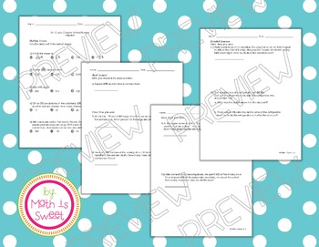 Preview of Math In Focus - Grade 5 - Chapter 10 (Percent) Review/Study Guide/Test