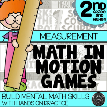 Preview of 2nd Grade Measurement Math Games | Hands-On Learning for Workshop & Centers