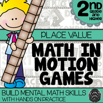 Preview of 2nd Grade Place Value Math Games | Hands-On Learning for Workshop & Centers