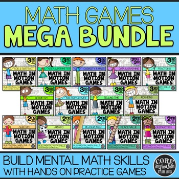 2nd & 3rd Grade Math Games | Hands-On Learning for Workshop and Centers | Bundle