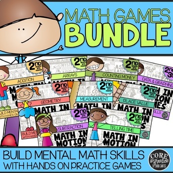 2Nd Grade Math Games | Hands-On Math Centers | Tpt