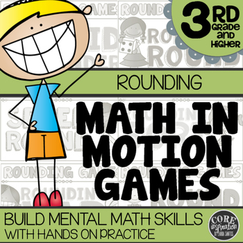 Preview of 3rd Grade Rounding Math Games | Hands-On Learning for Workshop and Centers