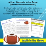 Math In the News: Geometry in the Game (Geometry in Footba