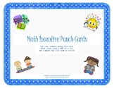 Math Incentive Punch Cards