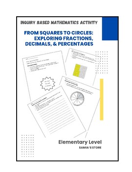 Preview of Math Inquiry-Based Activity: Fractions, Decimals & Percentages - PYP