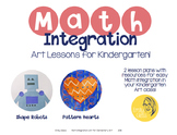 Math Integration Lessons for Visual Art- Kindergarten