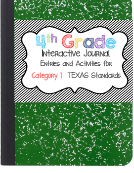 Preview of Interactive Notebook - 4th Grade Math - Texas Standards 1