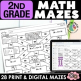 2nd Grade Math Review Activities, Interactive Notebook MAT