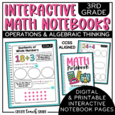 Math Interactive Notebook 3rd Grade Operations & Algebraic