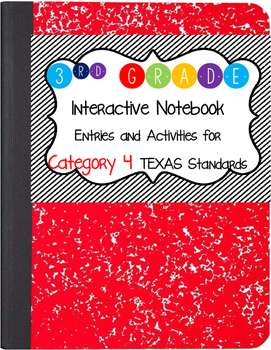 Preview of Math Interactive Notebook 3rd Grade Texas Standards 4