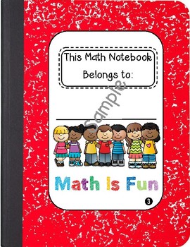 Preview of Math Interactive Notebook 3rd Grade Texas Standards and Common Core ALL 1-4