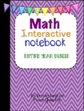 Math Interactive Notebook 4th Grade Edition~ ENTIRE YEAR BUNDLE