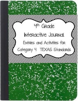 Preview of Math Interactive Notebook 4th Grade Texas Standards 4
