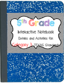 Math Interactive Notebook 5th Grade Texas Standards 3