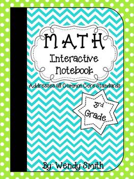 Preview of Math Interactive Notebook-ALL 3rd Grade Common Core Standards