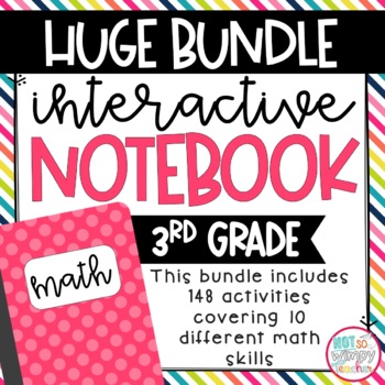 Preview of Math Interactive Notebook Bundle for 3rd Grade