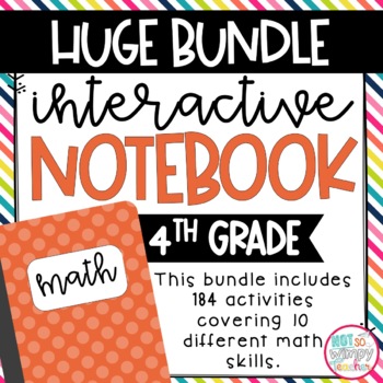Preview of Math Interactive Notebook Bundle for 4th Grade