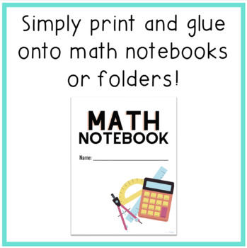 Math Interactive Notebook Cover By Love Learning Tpt