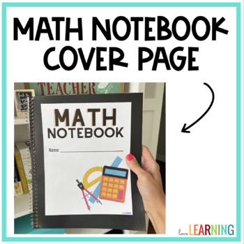 Preview of Math Interactive Notebook Cover
