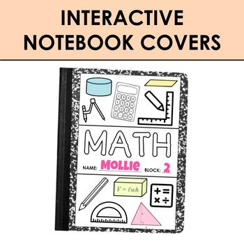 Math Interactive Notebook Cover by Mollie's Room | TPT