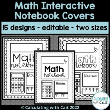 Preview of Math Interactive Notebook Covers Script