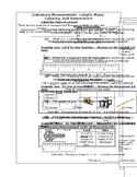Math Interactive Notebook - Customary Measurement (VA SOL 