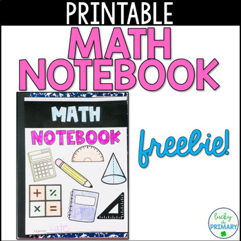 Math Interactive Notebook Doodle Cover *FREEBIE by Lucky in Primary