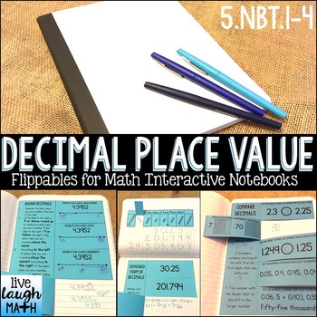Preview of Math Interactive Notebook: Grade 5 Decimal Place Value