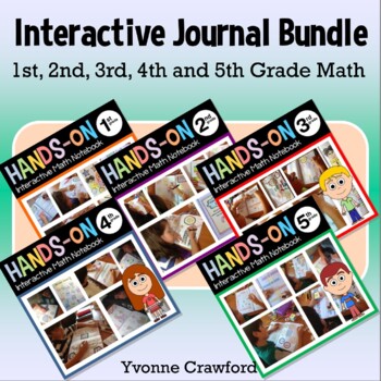 Preview of Math Interactive Notebook | Lower Grade Bundle Google Slides | 40% off