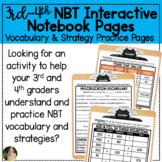 Math Interactive Notebook Practice Pages | 3rd and 4th Grade
