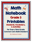 Math Interactive Notebook Printables -Grade 3