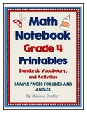 Math Interactive Notebook Printables Grade 4- FREEBIE for 