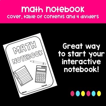 Math Interactive Notebook Starter Pack-Great for Back to School!