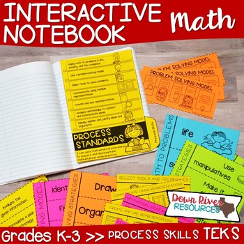 Preview of Math Interactive Notebook: TEKS Process Skills or TEKS Process Standards