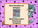 Math Interactive Notebook Template for Real Numbers & Integers
