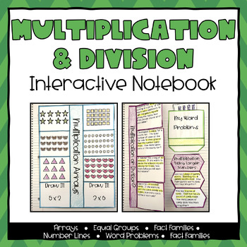 Preview of Math Interactive Notebook - Third Grade Multiplication & Division