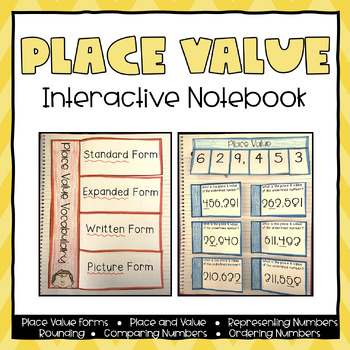 Preview of Math Interactive Notebook - Third Grade Place Value